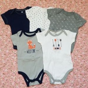 Hudson Baby Wild One Bodysuits